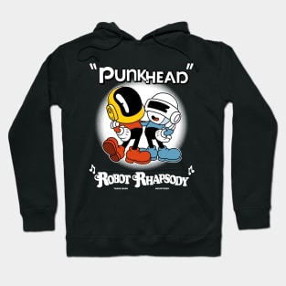 Punkhead - Vintage Cartoon Robot Rhapsody - Rubber Hose Style Dance Hoodie